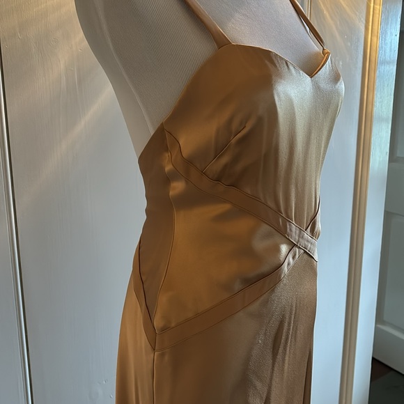 Gorgeous 100% Silk Long Gown size 6 - Picture 3 of 6